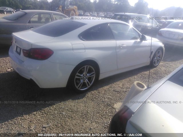 WBA3N3C5XFK233370 - 2015 BMW 428 I WHITE photo 4