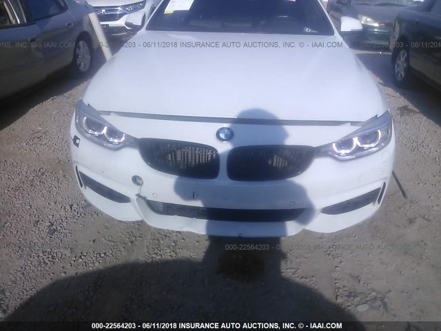 WBA3N3C5XFK233370 - 2015 BMW 428 I WHITE photo 6