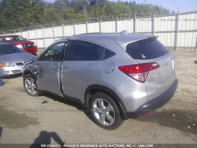 3CZRU5H58GM733584 - 2016 HONDA HR-V EX SILVER photo 3