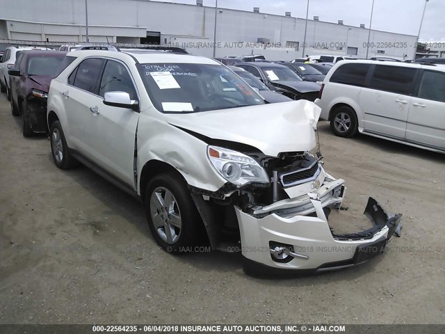 1GNALDEK2FZ103297 - 2015 CHEVROLET EQUINOX LTZ WHITE photo 1