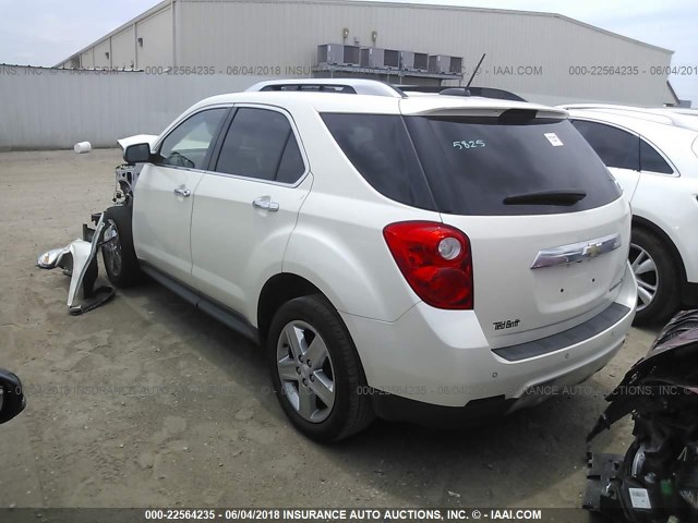 1GNALDEK2FZ103297 - 2015 CHEVROLET EQUINOX LTZ WHITE photo 3