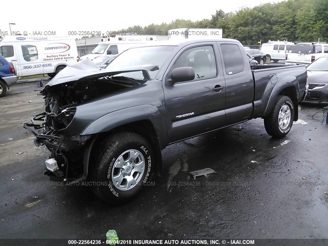 5TEUX4EN8AZ736064 - 2010 TOYOTA TACOMA ACCESS CAB Grau Foto 2