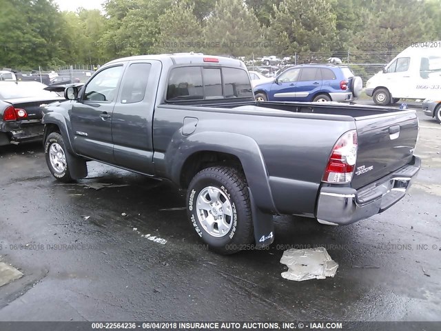 5TEUX4EN8AZ736064 - 2010 TOYOTA TACOMA ACCESS CAB Grau Foto 3