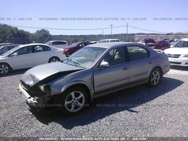 JN1DA31D93T503355 - 2003 NISSAN MAXIMA GLE/GXE/SE GRAY photo 2