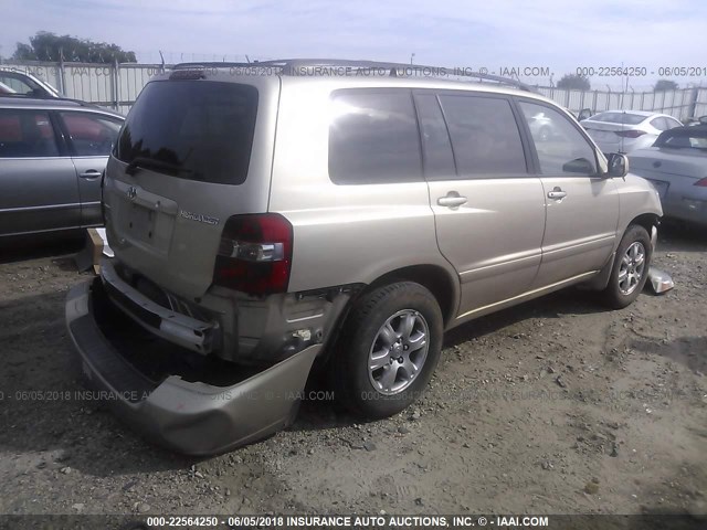 JTEEP21A060165703 - 2006 TOYOTA HIGHLANDER LIMITED GOLD photo 4