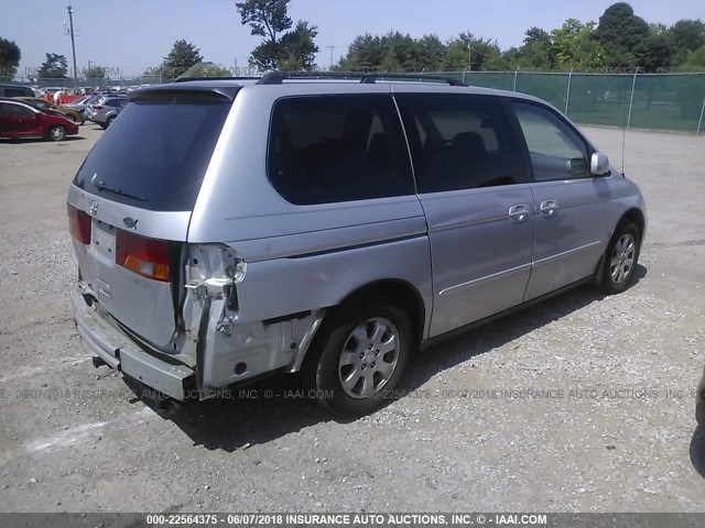 5FNRL18023B049702 - 2003 HONDA ODYSSEY EXL SILVER photo 4