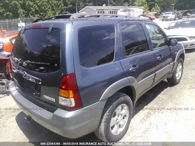 4F2YU09171KM35574 - 2001 MAZDA TRIBUTE LX/ES 蓝色 照片 4