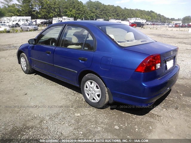 1HGES16344L013962 - 2004 HONDA CIVIC DX VP Mavi foto 3