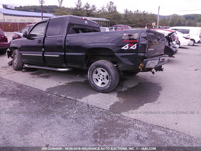 2GCEK19B351215314 - 2005 CHEVROLET SILVERADO K1500 BLACK photo 3