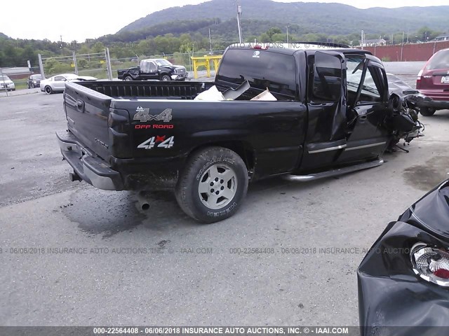 2GCEK19B351215314 - 2005 CHEVROLET SILVERADO K1500 BLACK photo 4