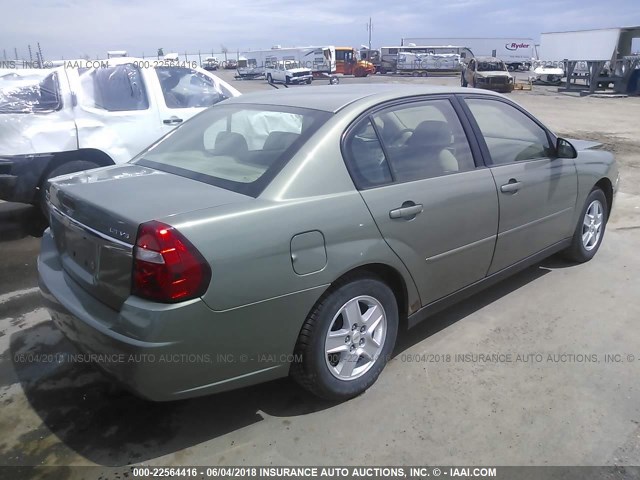1G1ZT54874F134687 - 2004 CHEVROLET MALIBU LS 绿色 照片 4