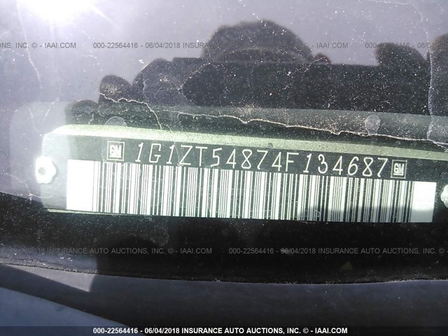 1G1ZT54874F134687 - 2004 CHEVROLET MALIBU LS 绿色 照片 9