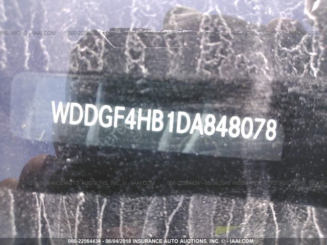 WDDGF4HB1DA848078 - 2013 MERCEDES-BENZ C 250 WHITE photo 9