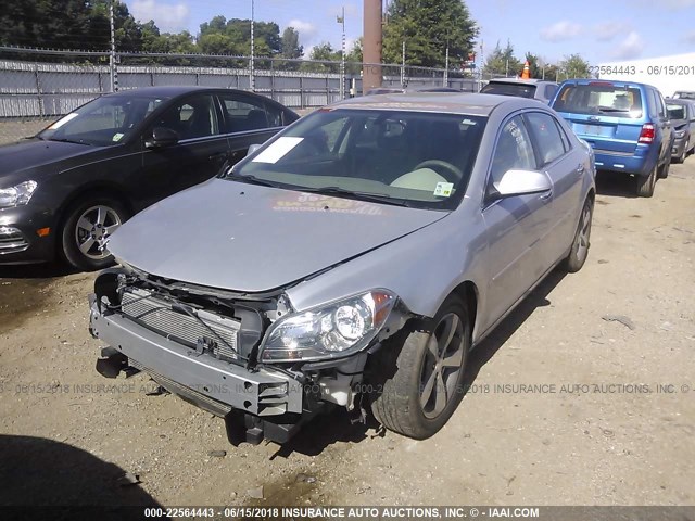 1G1ZC5EU3CF170919 - 2012 CHEVROLET MALIBU 1LT SILVER photo 2
