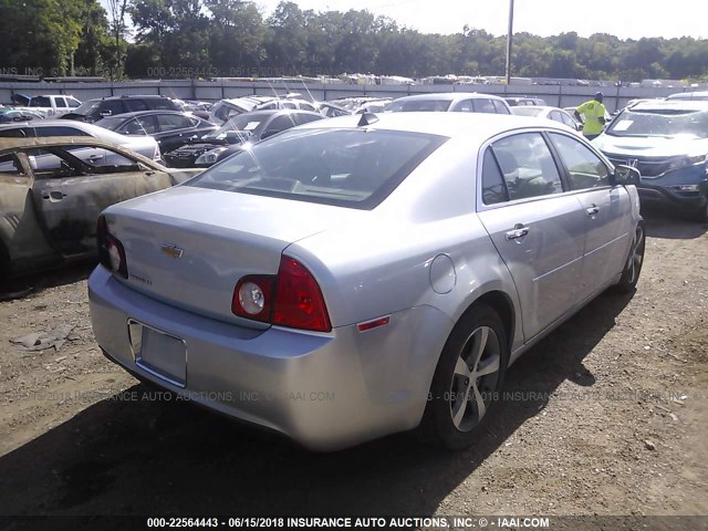 1G1ZC5EU3CF170919 - 2012 CHEVROLET MALIBU 1LT SILVER photo 4