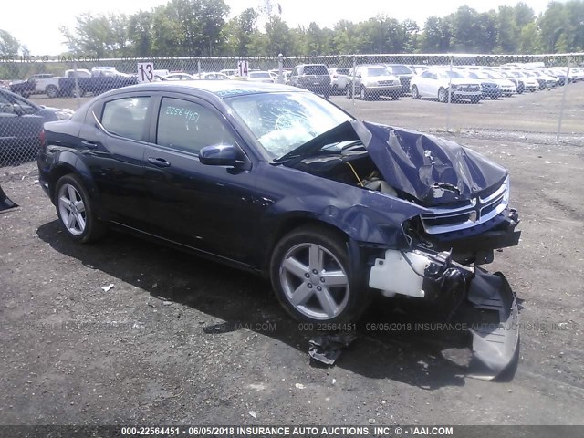 1B3BD1FB9BN584918 - 2011 DODGE AVENGER MAINSTREET BLUE photo 1