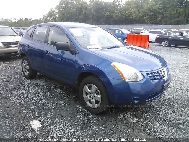 JN8AS58V48W140674 - 2008 NISSAN ROGUE S/SL BLUE photo 1