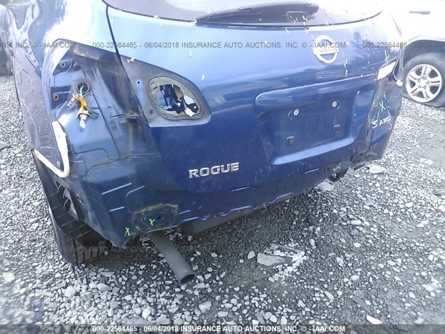 JN8AS58V48W140674 - 2008 NISSAN ROGUE S/SL BLUE photo 6