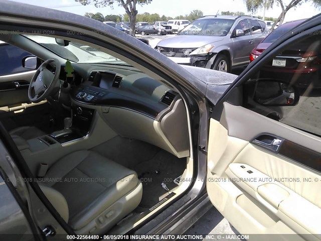 JNKAY01E28M603509 - 2008 INFINITI M35 SPORT GOLD photo 5