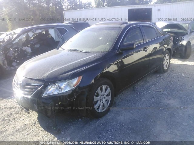 4T1BK46K27U044082 - 2007 TOYOTA CAMRY NEW GENERAT LE/XLE/SE BLACK photo 2