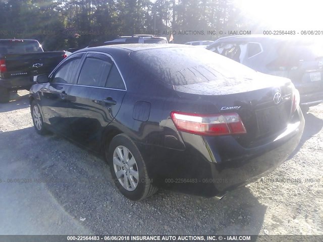 4T1BK46K27U044082 - 2007 TOYOTA CAMRY NEW GENERAT LE/XLE/SE BLACK photo 3