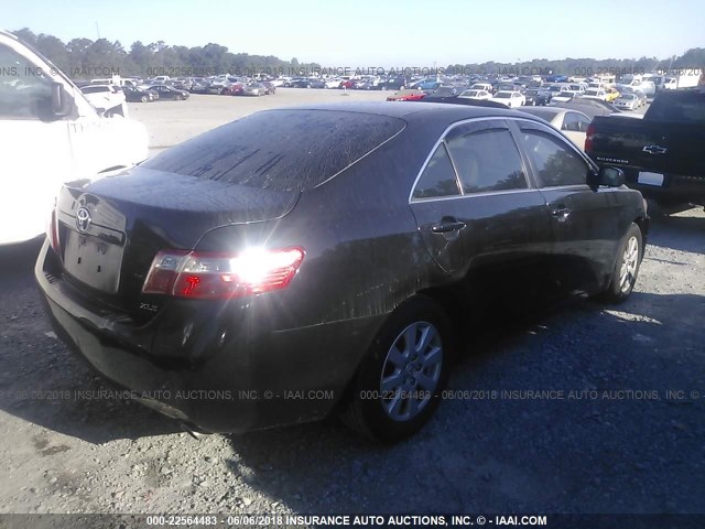 4T1BK46K27U044082 - 2007 TOYOTA CAMRY NEW GENERAT LE/XLE/SE BLACK photo 4
