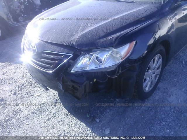 4T1BK46K27U044082 - 2007 TOYOTA CAMRY NEW GENERAT LE/XLE/SE BLACK photo 6