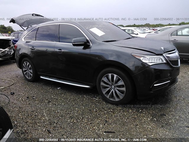 5FRYD4H40EB038793 - 2014 ACURA MDX TECHNOLOGY BLACK photo 1