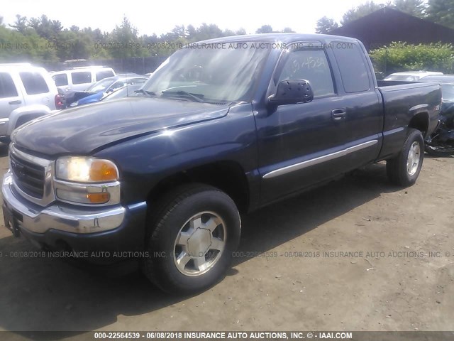 1GTEK19BX5E150637 - 2005 GMC NEW SIERRA K1500 BLUE photo 2