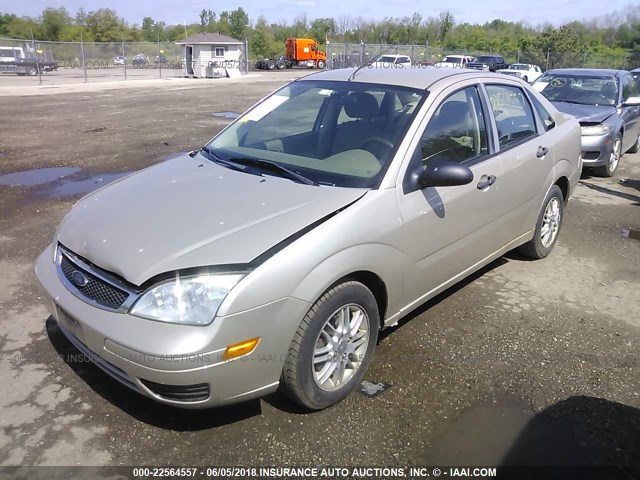 1FAHP34N57W363946 - 2007 FORD FOCUS ZX4/S/SE/SES TAN photo 2