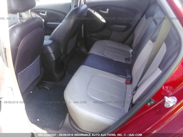 KM8JU3AC1DU709825 - 2013 HYUNDAI TUCSON GLS/LIMITED წითელი ფოტო 8