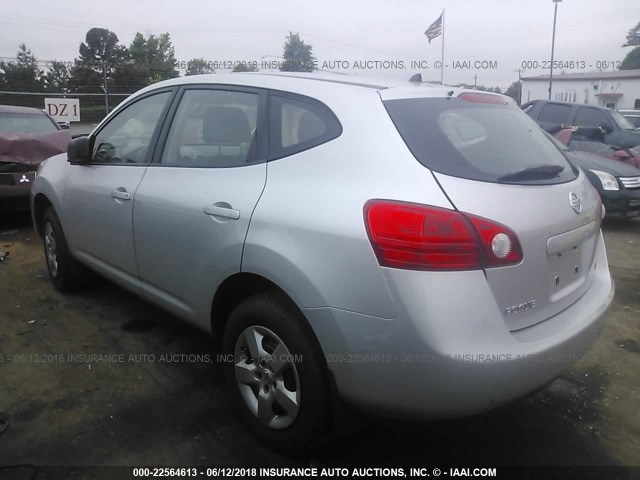 JN8AS58T18W020913 - 2008 NISSAN ROGUE S/SL SILVER photo 3