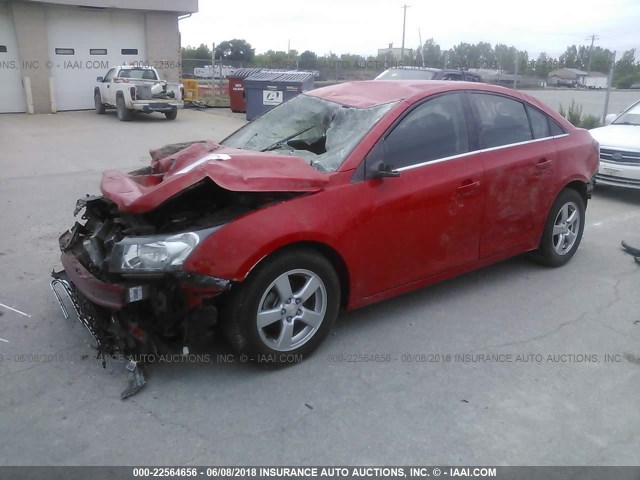 1G1PE5SB5G7105431 - 2016 CHEVROLET CRUZE LIMITED LT RED photo 2