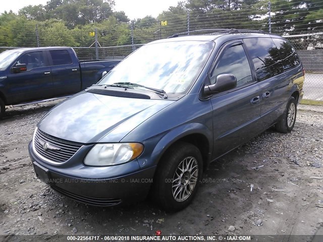 2C4GP44352R778096 - 2002 CHRYSLER TOWN & COUNTRY LX GRAY photo 2