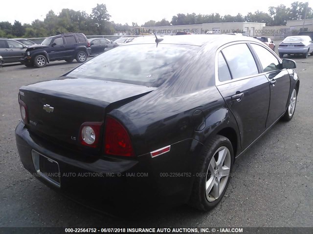 1G1ZG57B594142284 - 2009 CHEVROLET MALIBU LS BLACK photo 4