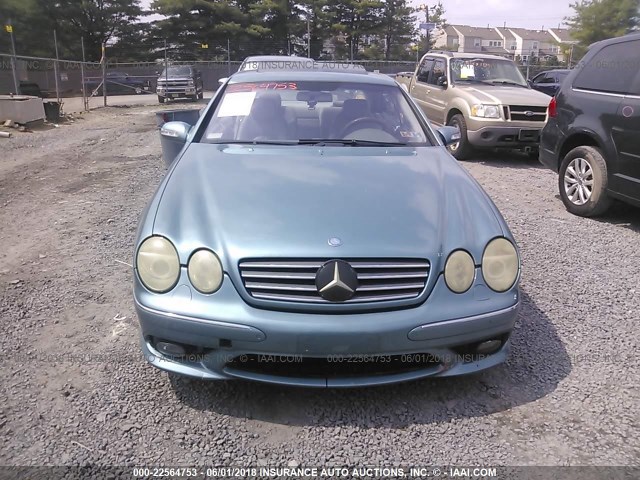 WDBPJ75J43A034817 - 2003 MERCEDES-BENZ CL 500 Light Blue photo 6