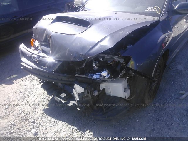 JF1GV7F66BG514892 - 2011 SUBARU IMPREZA WRX GRAY photo 6