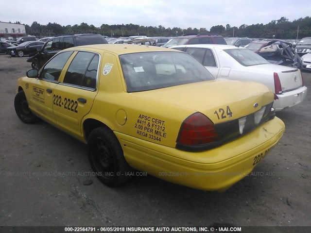 2FAFP71V88X105753 - 2008 FORD CROWN VICTORIA POLICE INTERCEPTOR YELLOW photo 3