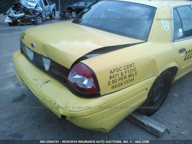 2FAFP71V88X105753 - 2008 FORD CROWN VICTORIA POLICE INTERCEPTOR YELLOW photo 6