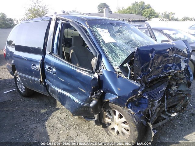 2C4GP74L02R638815 - 2002 CHRYSLER TOWN & COUNTRY EX BLUE photo 6