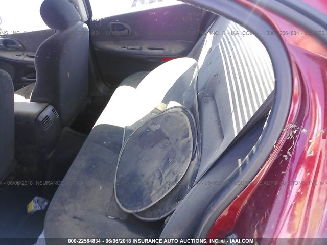 2B3HD76V7YH431544 - 2000 DODGE INTREPID R/T RED photo 8