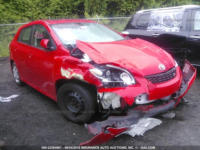 2T1LE4EE3AC014251 - 2010 TOYOTA COROLLA MATRIX S RED photo 1