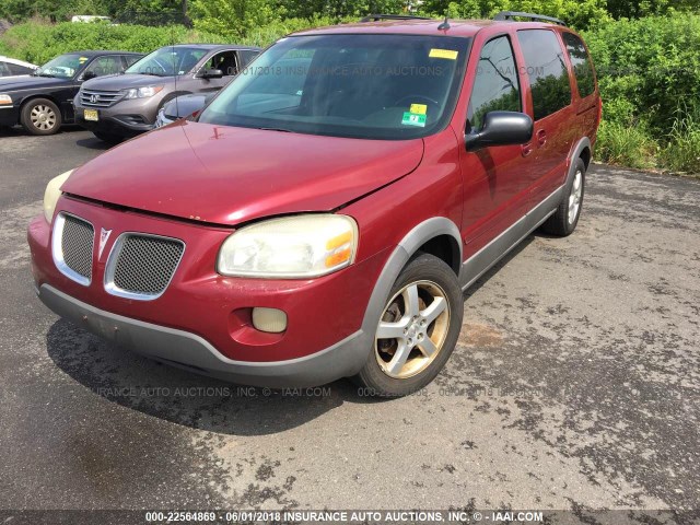 1GMDV33L45D214432 - 2005 PONTIAC MONTANA SV6 RED photo 2