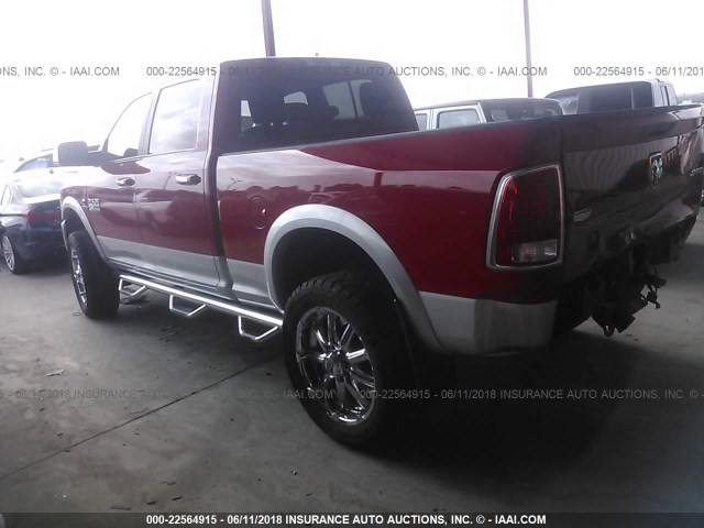 3C6UR5FL6GG108559 - 2016 RAM 2500 LARAMIE RED photo 3