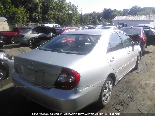 4T1BE32K13U119226 - 2003 TOYOTA CAMRY LE/XLE/SE 银色 照片 4