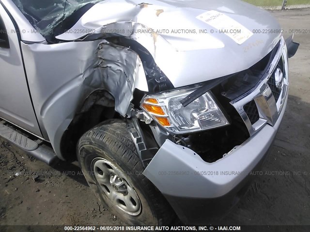 1N6AD0ER2GN747108 - 2016 NISSAN FRONTIER S/SV/SL/PRO-4X SILVER photo 6