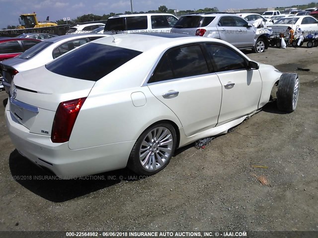 1G6AR5S33E0153710 - 2014 CADILLAC CTS LUXURY COLLECTION WHITE photo 4