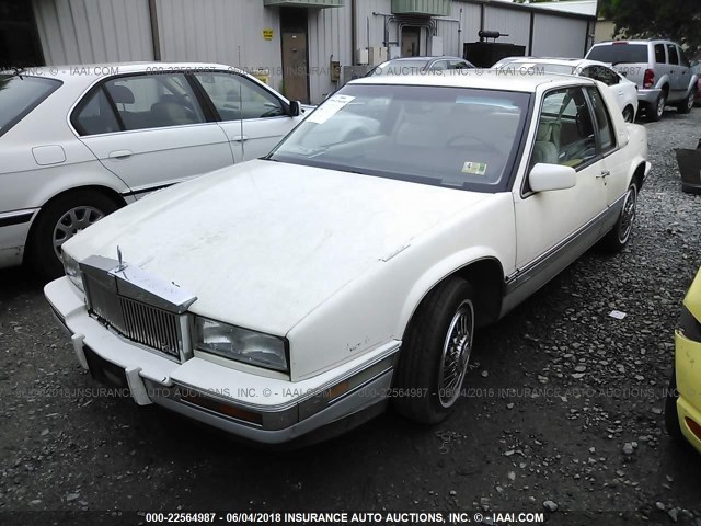 1G6EL5789GU603203 - 1986 CADILLAC ELDORADO WHITE photo 2