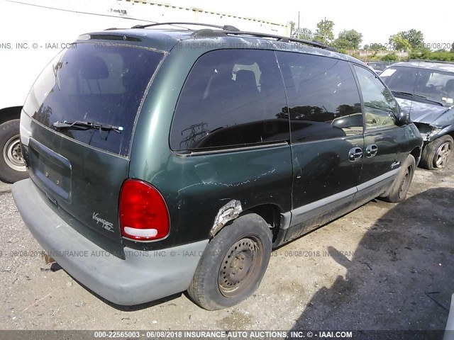 2P4GP45G3XR131698 - 1999 PLYMOUTH VOYAGER SE/EXPRESSO GREEN photo 4