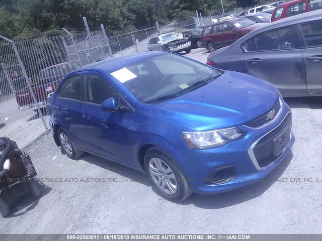 1G1JB5SH9H4123534 - 2017 CHEVROLET SONIC LS ლურჯი ფოტო 1